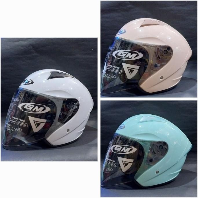 Promo Helm Gm G1 Polos  | Helm Gm Half Face