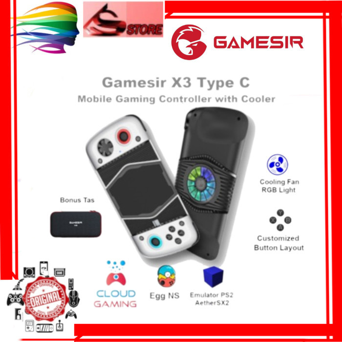 Gamesir X3 type C MobileGamepad Phone Controller Cooler with EGG NS