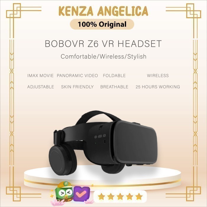 BOBOVR Z6 - VR Headset Glasses FREE BLUETOOTH REMOTE CONTROLLER Y1