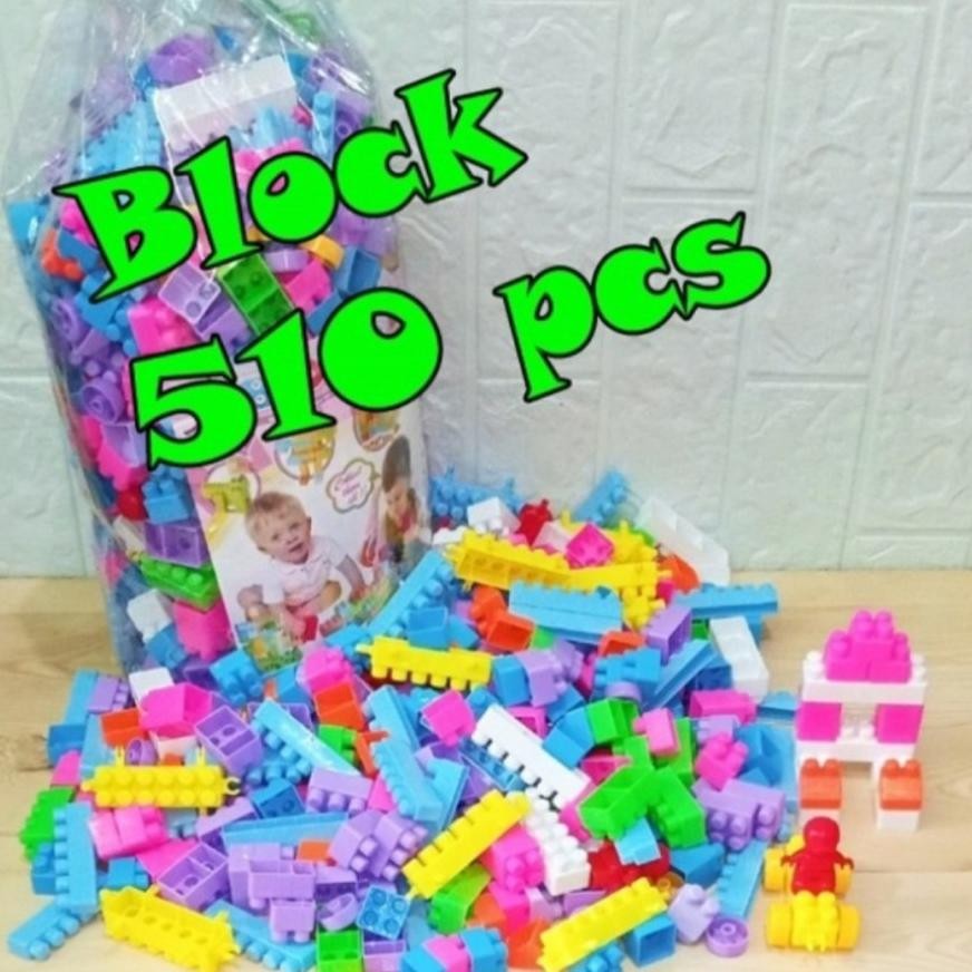 Mainan Lego Block Isi 510 Pcs Edukasi Building Brick Anak Edukatif