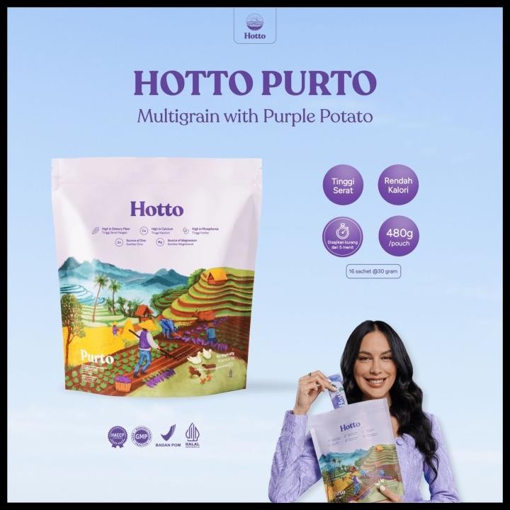 

Hotto Mame Protein Multigrain With Edamame + Hotto Ubi Ungu Original Best Quality