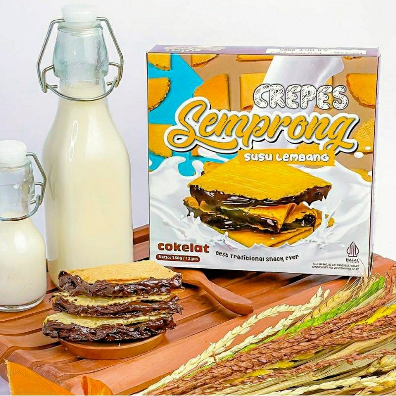 

Semprong Susu Lembang Isi 12 165 gram Crepes Bandung