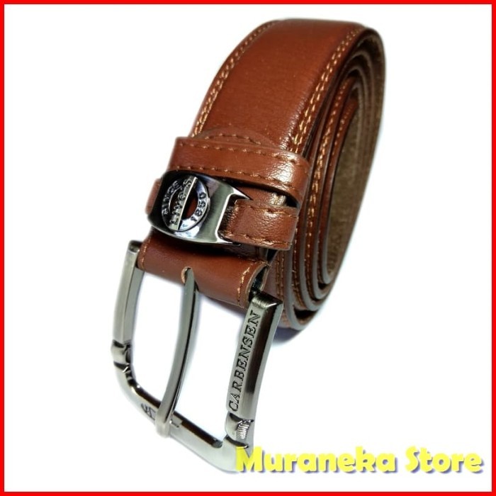 Big Size Ikat Pinggang Pria Kulit Sabuk Cowok Gesper Ban Jumbo Jarum