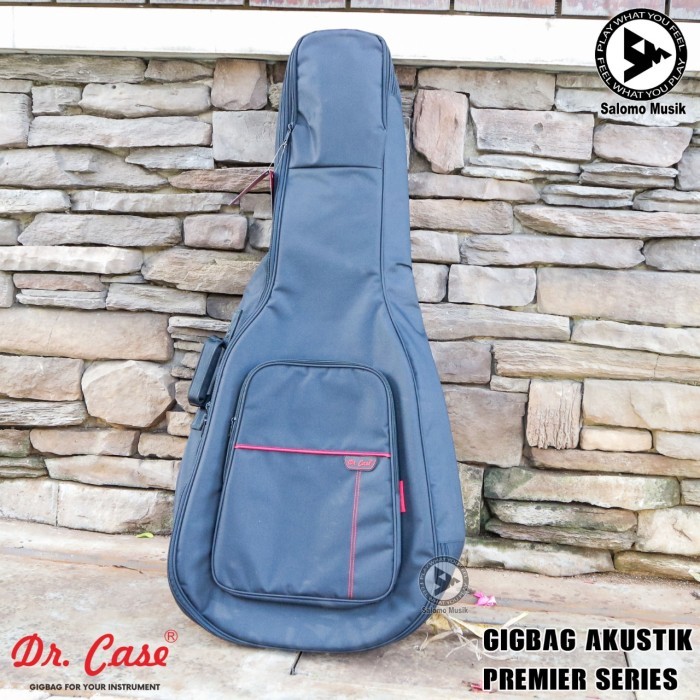HOT SALE Dr Case Gigbag Gitar Akustik Acoustic Jumbo Premier Series - Hitam