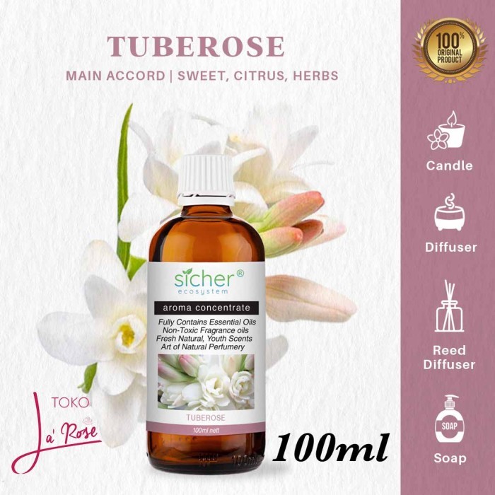 Aromatherapy Tuberose 100ml Essential Oil Aroma Terapi Sedap Malam