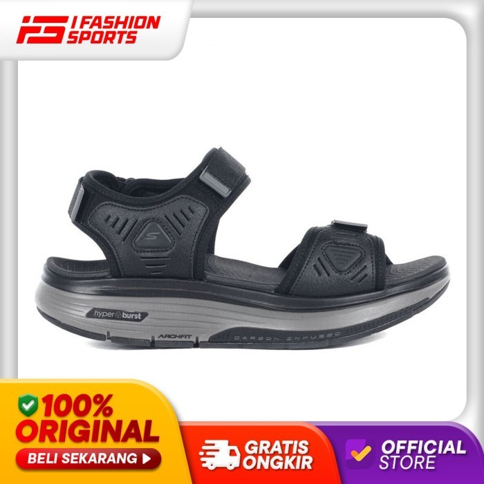 SEPATU SANDAL PRIA SKECHERS GO WALK WORKOUT WALKER SANDAL 229178BKCC ORIGINAL