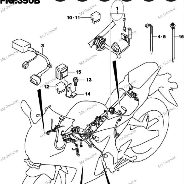 PROMO Kabel Body-Harness Wiring Suzuki GSX 150 R Original SGP