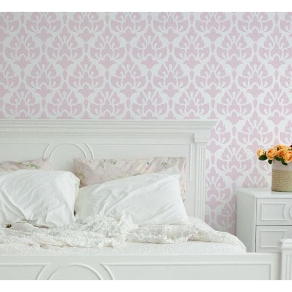 

Stencil Dinding, Wall Stencil, Flower stencil Motif 11