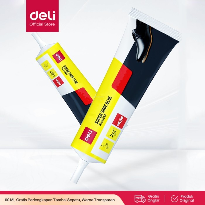 

Deli Super Glue / Lem Sepatu Serba Guna 60ml Gratis Perlengkapan 53582