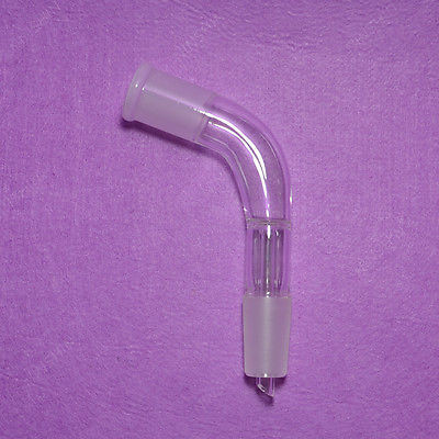 24/40 Glass Adapter 105 Bend Borosilicate Glass Lab Glassware