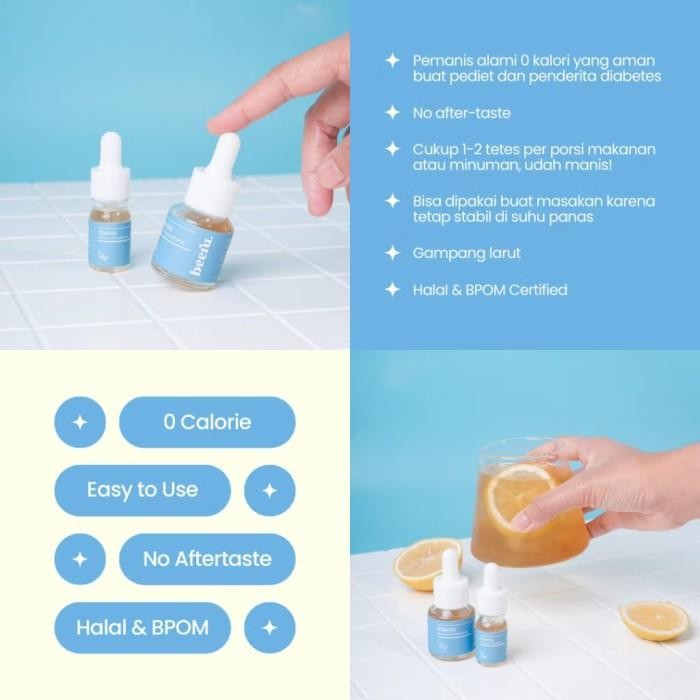 

Beeru Stevia Natural Sweetener - 15Ml Terlaris 100 % Original