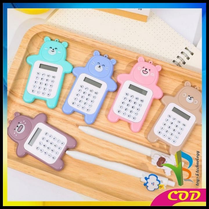 

RB-C325 Kalkulator Mini Motif Beruang 8 Digit Tombol Karet Sekolah