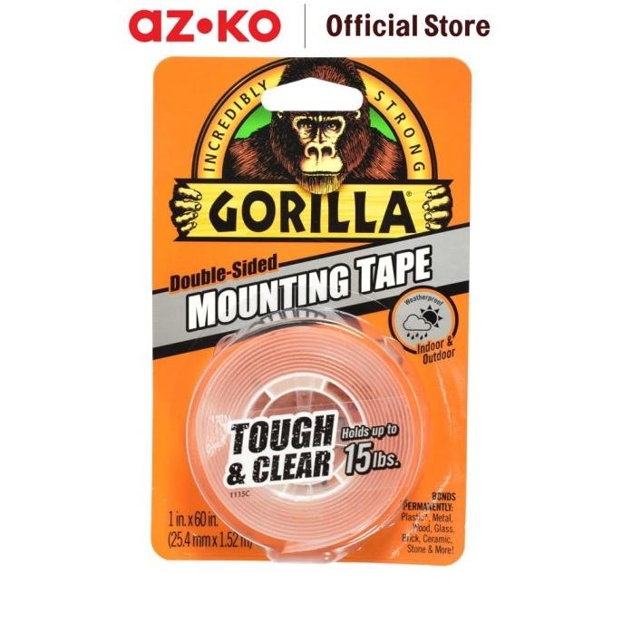 

AZKO Gorilla Double Tape Tough & Clear 2.5 Cm