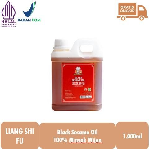 

Liang Shi Fu Black Sesame Oil / Minyak Wijen 1.000Ml Halal Terlaris 100 % Original