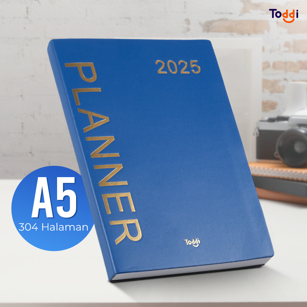 

Toddi Buku Agenda Softcover Monthly Planner Notebook A5 304 Halaman - TD-2025
