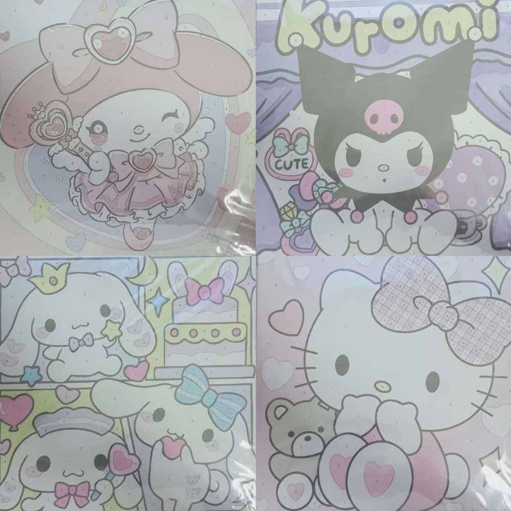 

TERLARIS Paint By Number Canvas Painting By Number / Melukis Mewarnai Kanvas Karakter Edukasi Anak Sanrio Kuromi Cinamonroll Helo Kitty er-23