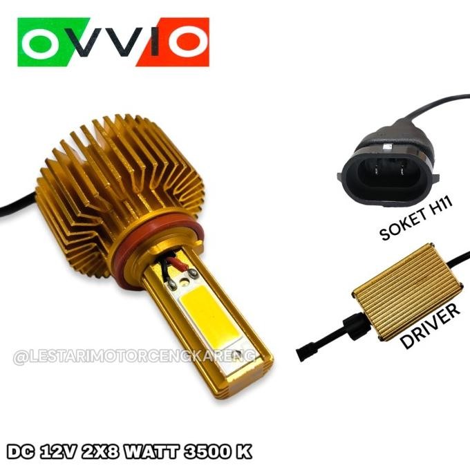 Update OVVIO LED LAMPU MOBIL H11 FOGLAMP HEADLAMP 3500K TERANG  lesmo99 Ayo Beli