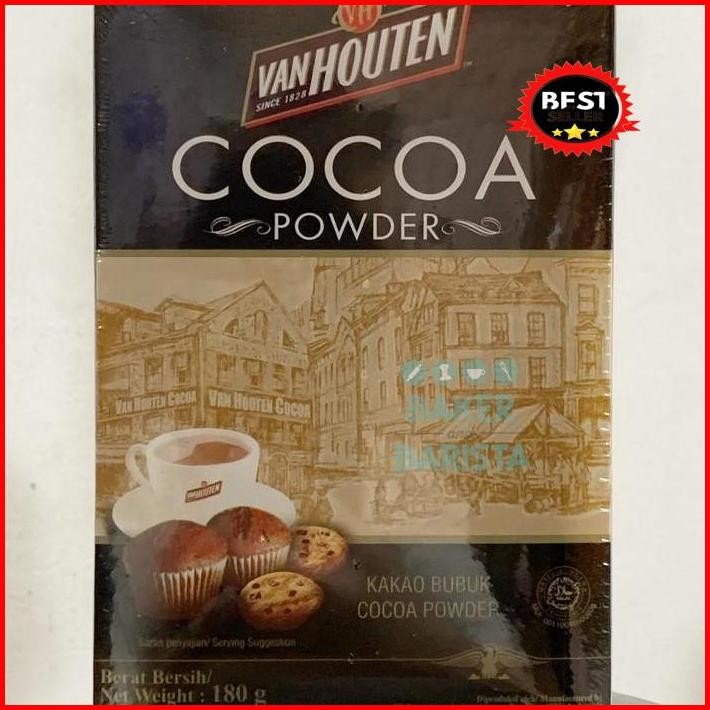 

Van Houten Cocoa Powder Coklat Bubuk Serbuk Cokelat 180Gr Kakao Bubuk Termurah 100 % Original