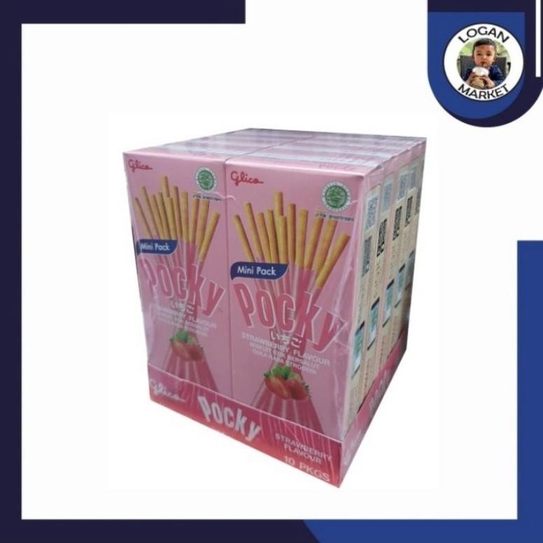 

Paket Glico Pocky Mini Strawberry 22 gram 22gram 10Pcs 10 Pcs