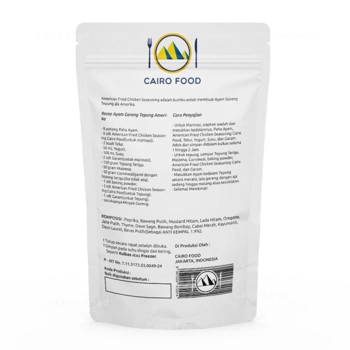 

Bumbu American Fried Chicken Cairo Food - 1 Kg New 100 % Original