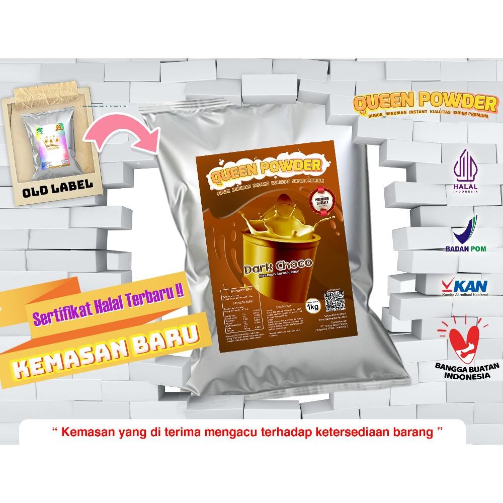 

Bubuk Minuman Queen Powder Pum Rasa Dark late 1Kg