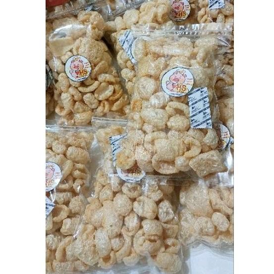 

kerupuk kulit babi kwalitas premium 100gram, 250gram, 400gram, 500gram.