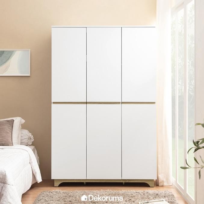 Sale Dekoruma Lemari Pakaian 3 Pintu / Wardrobe  - Cubic Luna Milano Lp 3P
