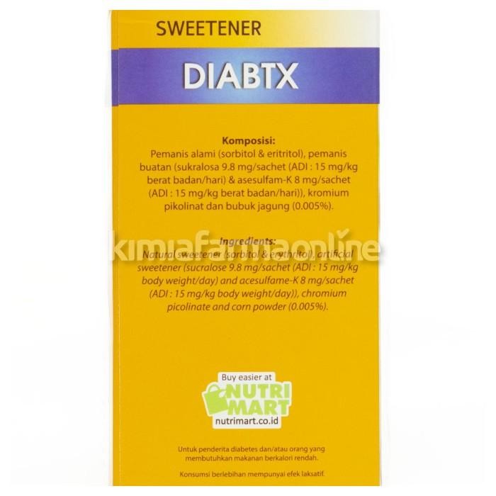 

Tropicana Slim Sweetener Diabtx 100 Sachet / Pemanis Rendah Kalori Terlaris 100 % Original