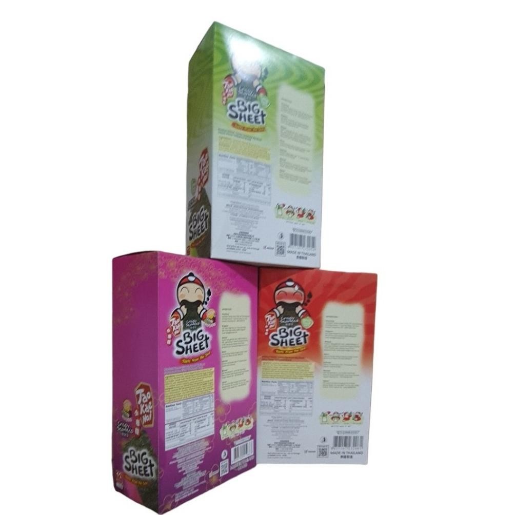 

Tao Kae Noi Big Sheet Crispy Seaweed Classic or Spicy Flavour or Japanese Sauce (Pack)