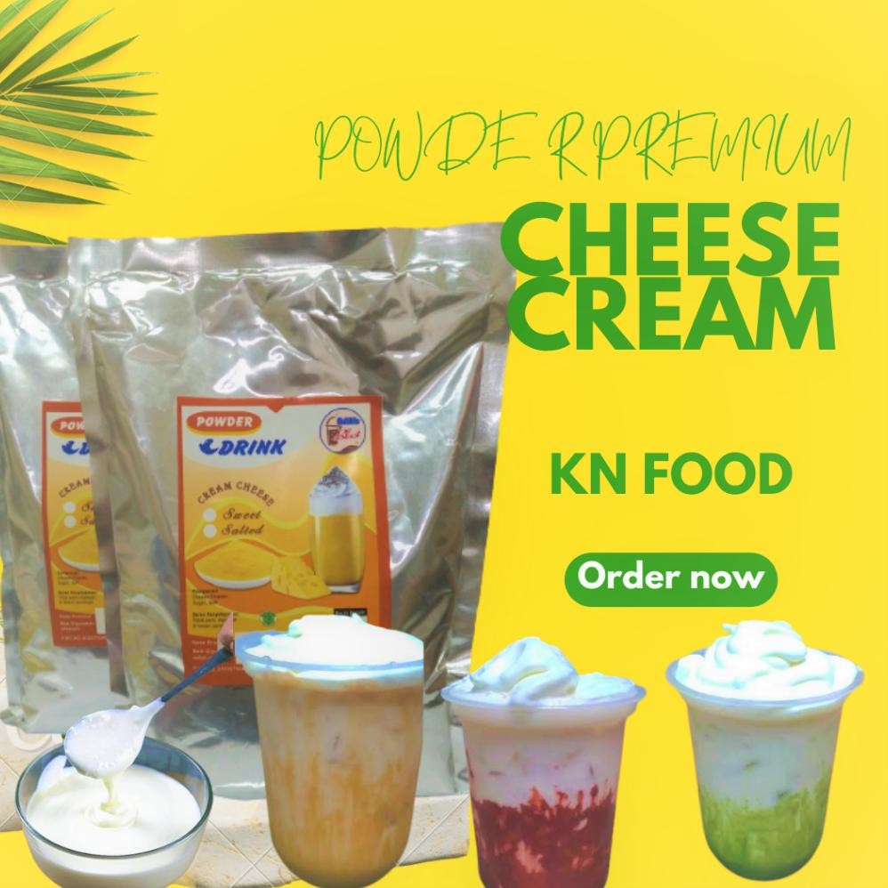 

TOPPING CREAM CHEESE TEA - Bubuk Cream Cheese PUM 1 KG Best Seller