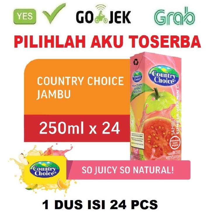 

Country Choice GUAVA Jus Jambu 250 ml - ( 1 DUS ISI 24 pcs )