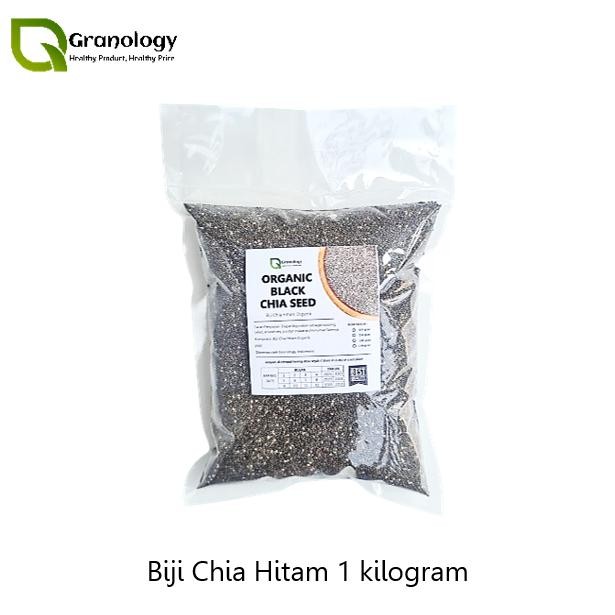 

Organic Black Chia Seed / Biji Chia Hitam Organik (1 Kilogram) by Granology