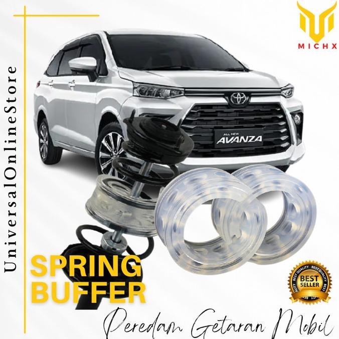 PAKET Spring Buffer Mobil Avanza Veloz 2022++ Depan Belakang