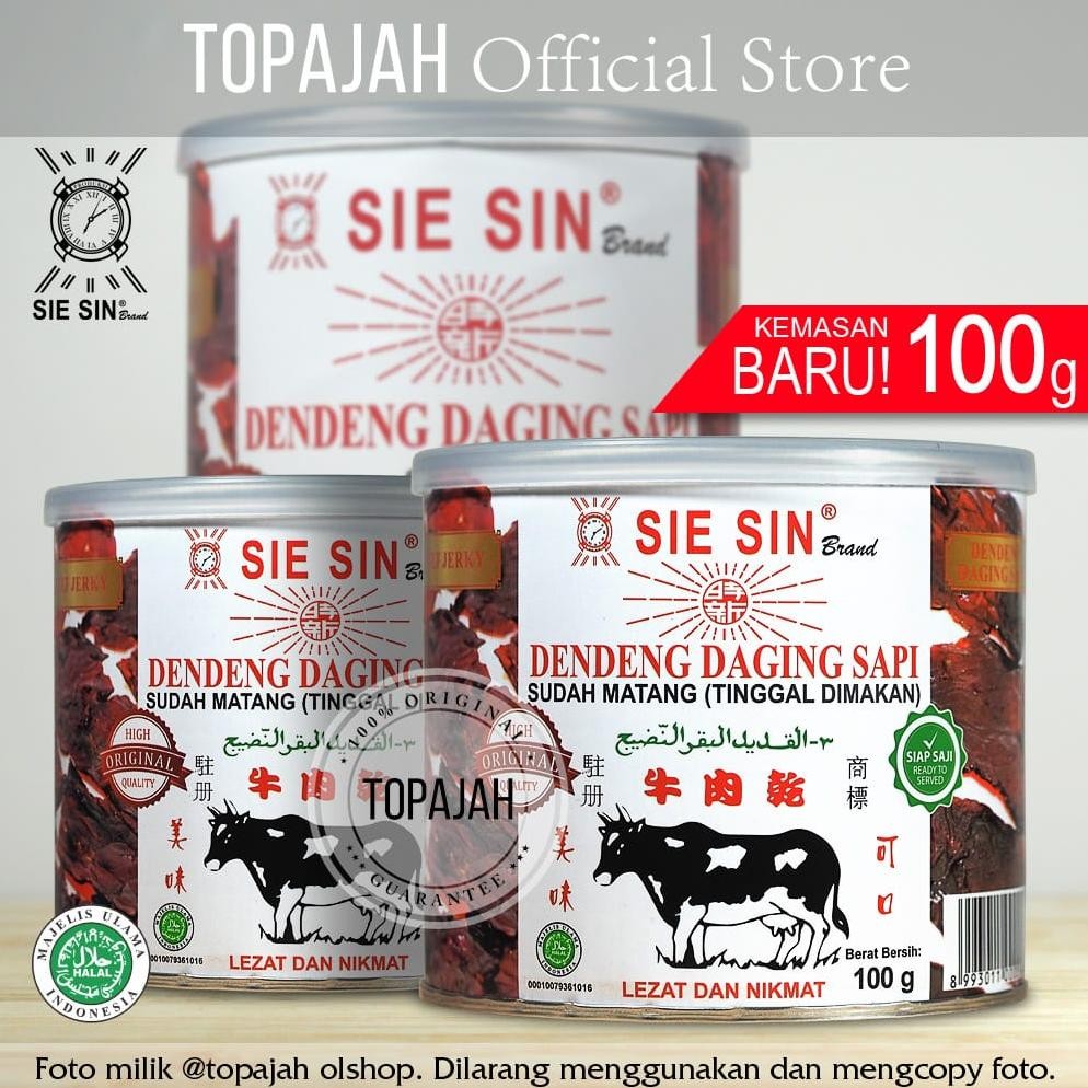 

Dendeng sapi matang SIE SINbrand Mini Can 100gr HALAL.