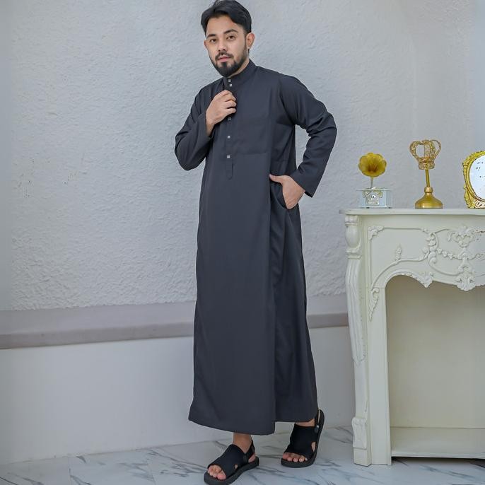 gamis jubah pria premium bahan import gamis exlusive pria Terlaris