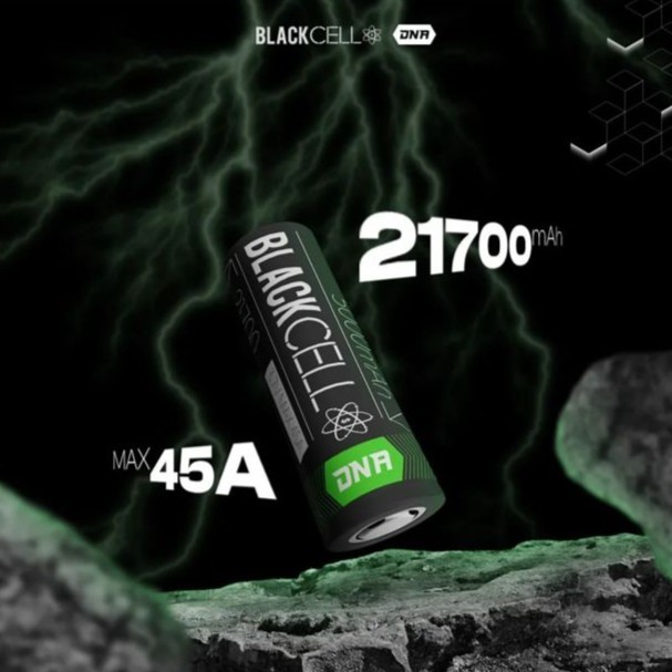 Blackcell Dna 5000Mah 45A 21700 Battery Baterai Black Cell Original