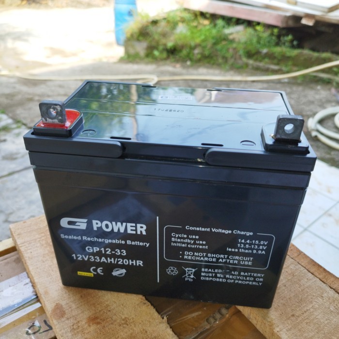 Battery Vrla G-Power 12V 33Ah 45Ah Rechargeable Maintenance Free Gercep