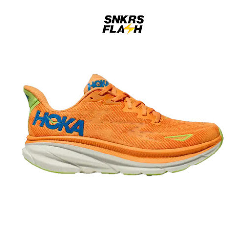 HOKA ONE ONE Clifton 9 Solar Flare Lettuce Sepatu Lari Pria - 1127895SLRL - Size 44