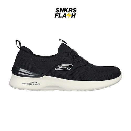 SKECHERS Sport Skech Air Dynamight Black White Sepatu Training Wanita - 149754BKW - Size 36
