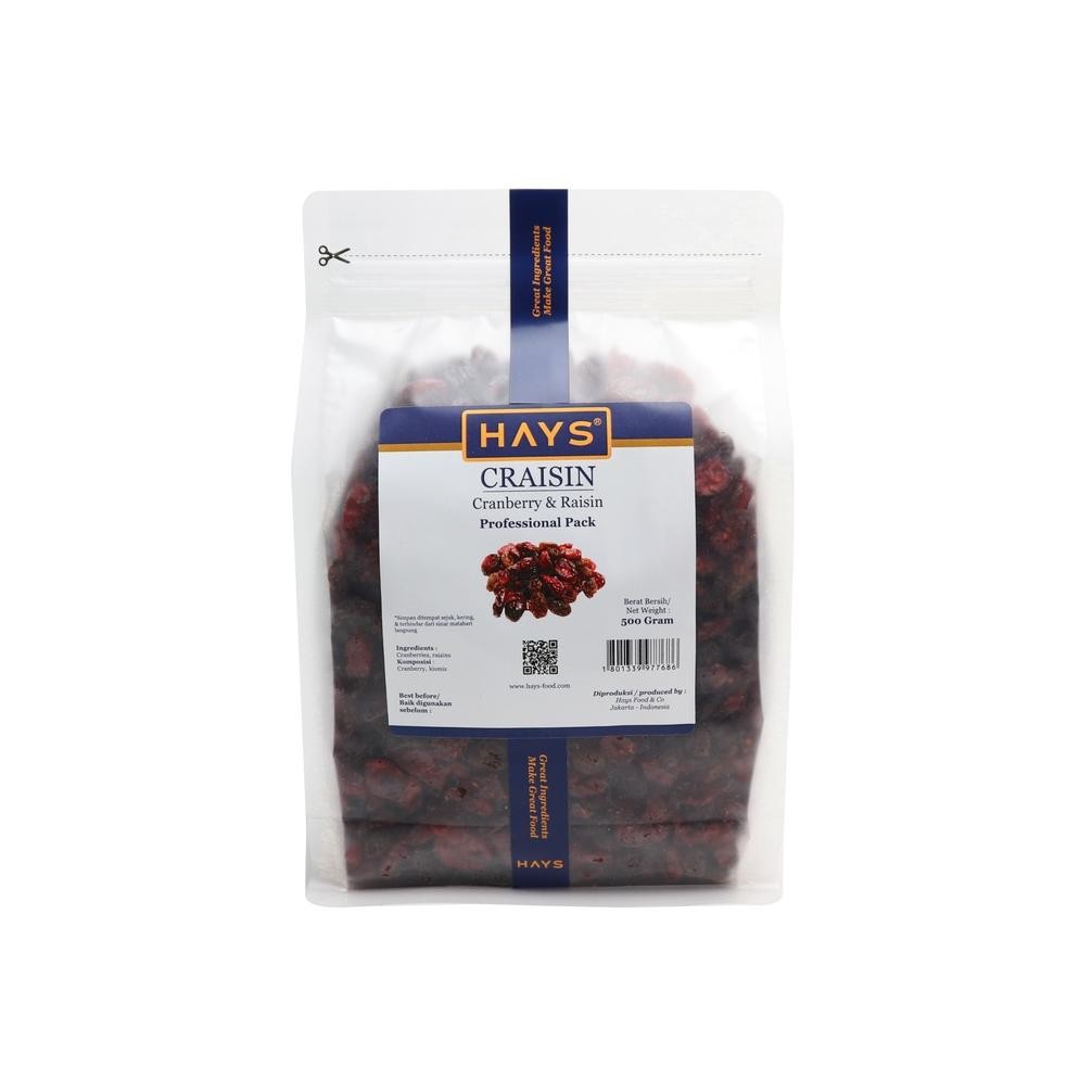 

Craisin (CRANBERRY & RAISIN) 500 GRAM / Mix Cranberry dan Raisin / Mix Cranberry dan Kismis HAYS