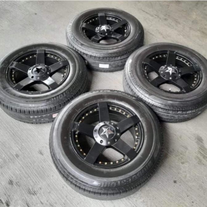 Velg Mobil Bekas Seken Rasta Ring 15 Lebar 7 Lubang 5 Untuk Innova, Xtrail, Taruna, Rush, Terios, Ku