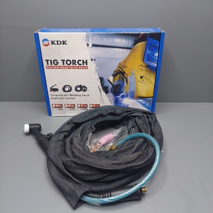 PAKET STANG LAS ARGON + REGULATOR ARGON / TIG TORCH WP 17 4 METER LEBIH HEMAT original