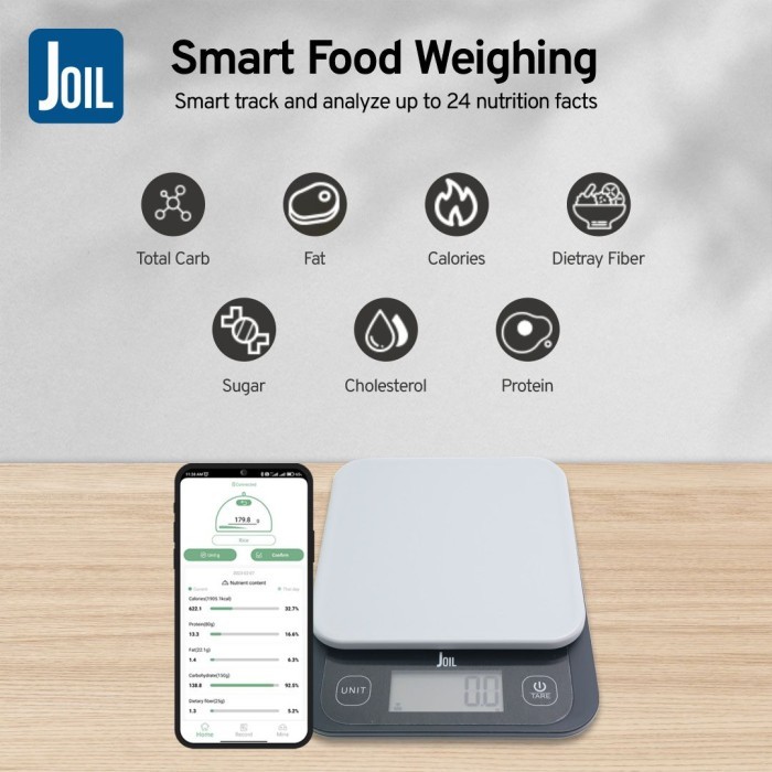 Murah Timbangan Makanan Kalori Diet Bluetooth Smart Food Scale Digital Joil Non COD