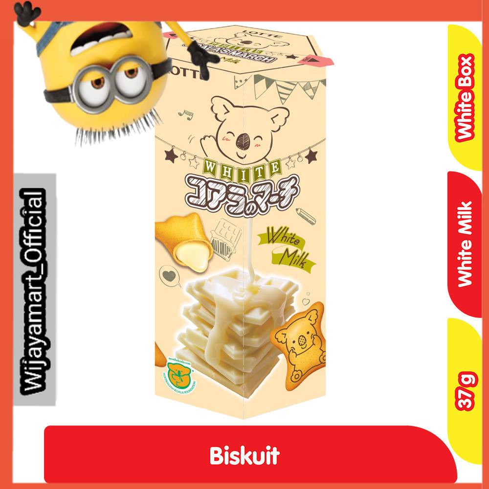 

Lotte Koala's March Biskuit Cokelat Susu Putih 37 g