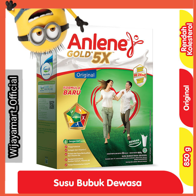 

Anlene Gold 5X Susu Bubuk Dewasa Original 850 g