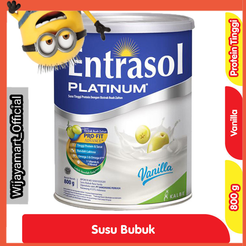 

Entrasol Platinum Susu Bubuk Nutrisi Dewasa Vanila 800 g