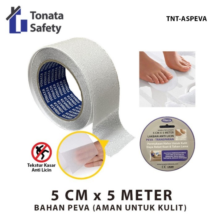 

Anti Slip Tape PEVA / Lakban Anti Licin Indoor Bening 5 cm x 5 Meter
