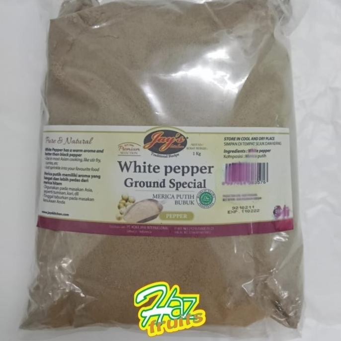 

JAYS JAY'S WHITE PEPPER GROUD SPECIAL MERICA PUTIH BUBUK 1 KILO
