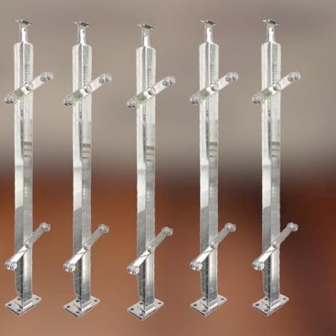 Spesial Tiang Railing Tangga/Balkon Kaca/Pagar Tangga Kaca/ Railing Kaca