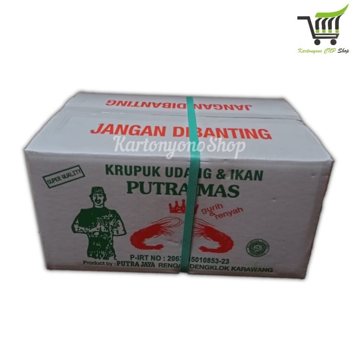 

KERUPUK UDANG PUTRA MAS BENTUK MEDE PER DUS 5 KG